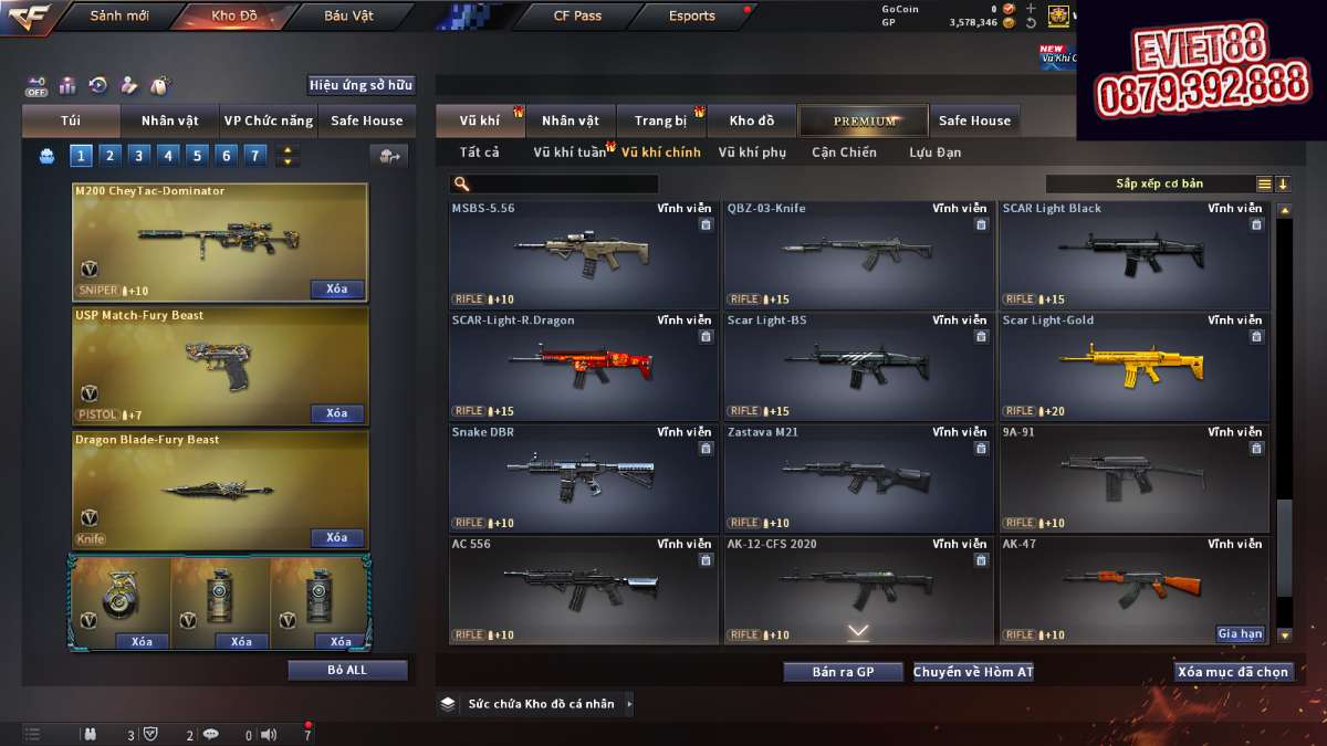 shop acc cf uy tin gia re